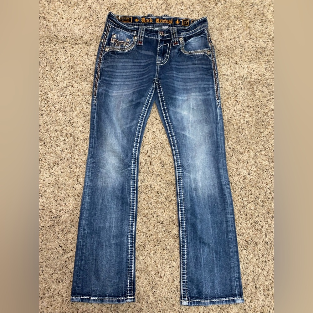 Rock revival size 27 Jett slim boot jeans